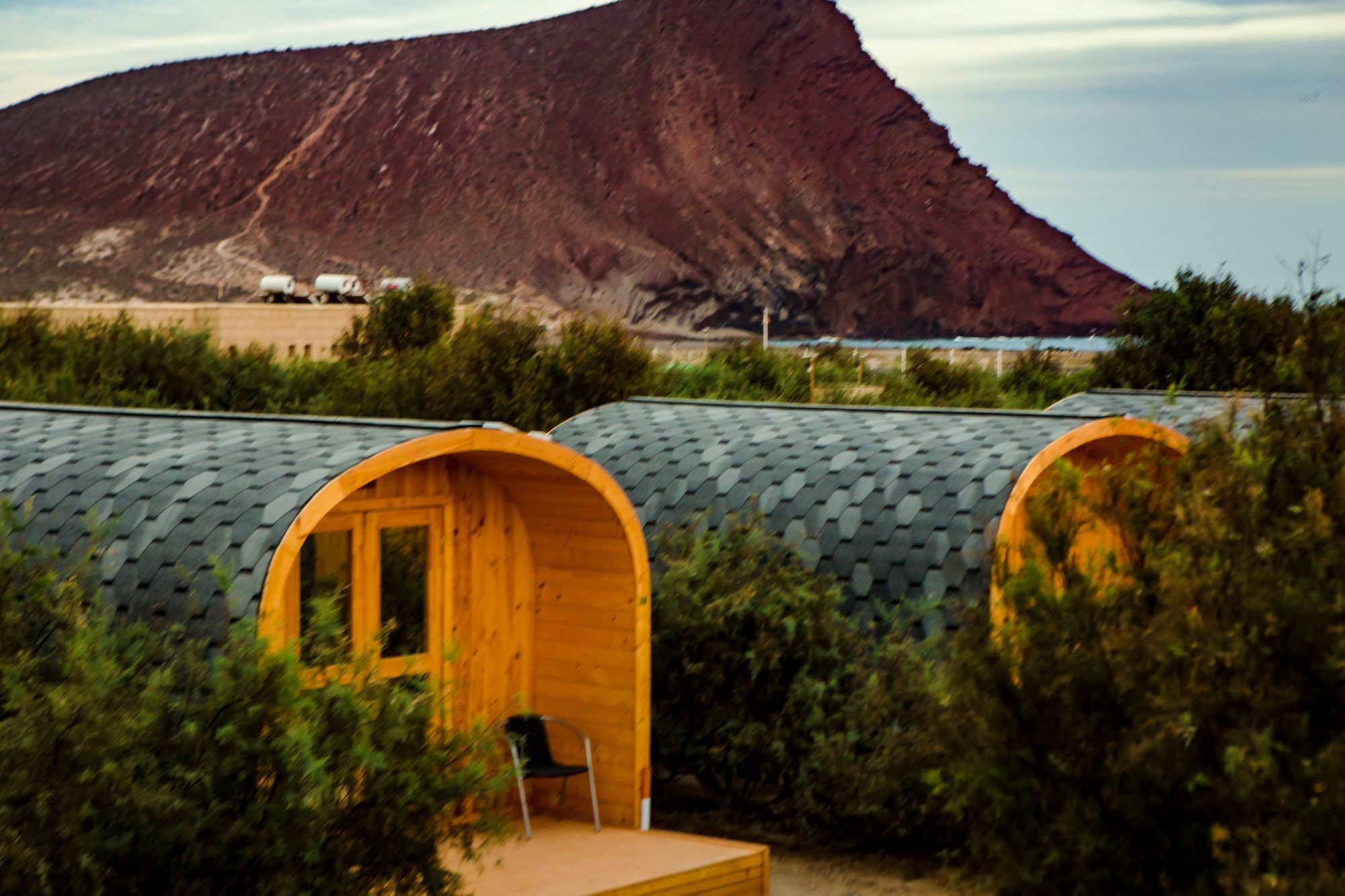Eco-Wooden Houses Camping Montana Roja El Médano المظهر الخارجي الصورة